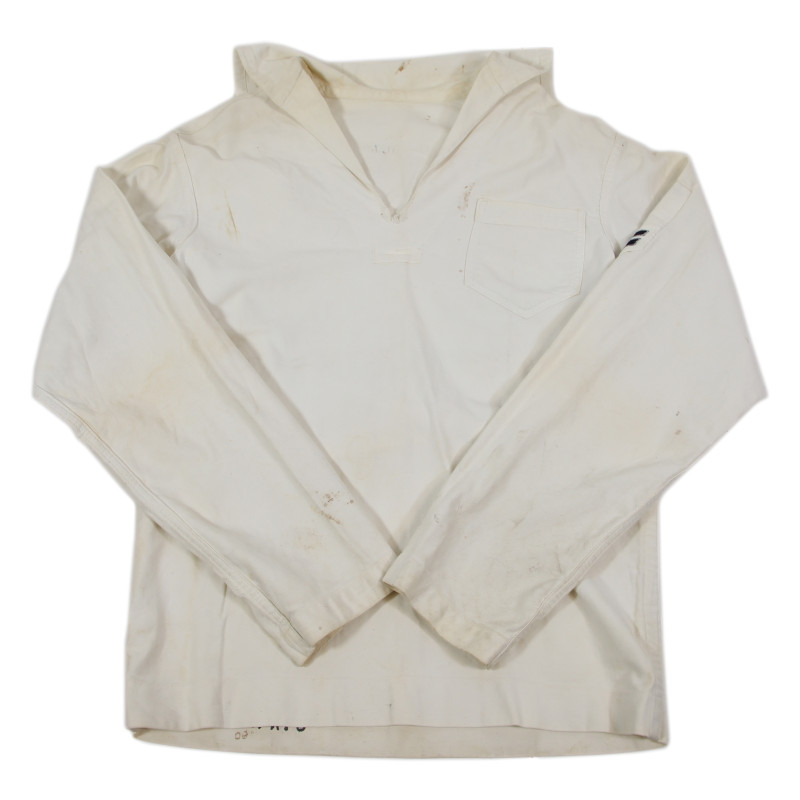 Jacket, Jumper, US Coast Guard, Undress White Service Uniform, Machinist's Mate 2nd Class, Named