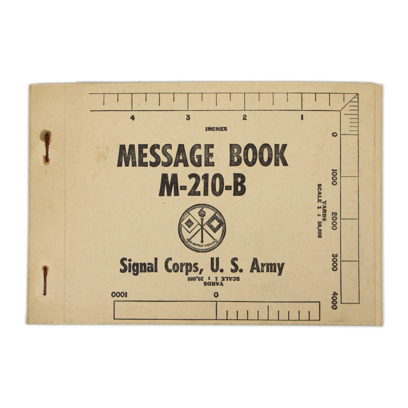 Book, Message, M-210-B, US Army Signal Corps, 1944