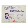 Lot de 12 formulaires "V-Mail" vierges, dans leur enveloppe