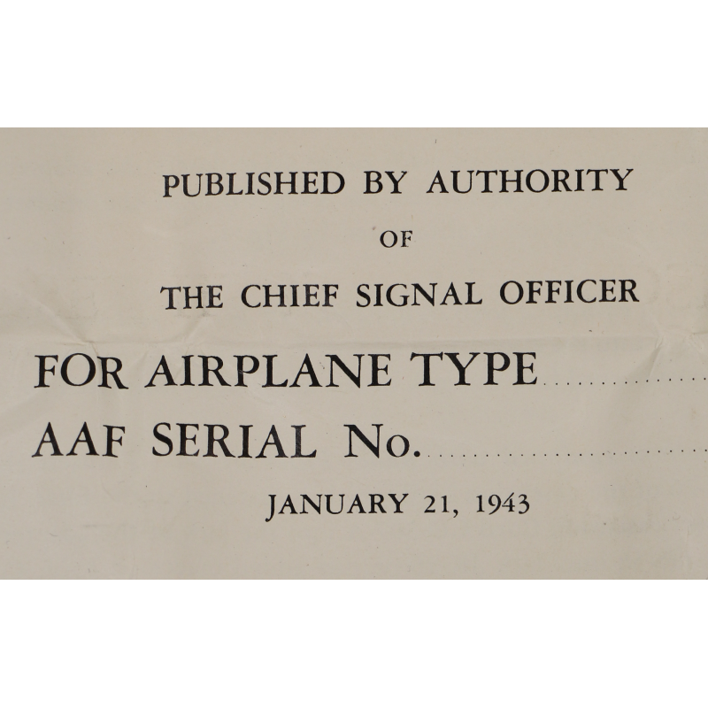 Notice pour écouteurs HS-33 & HS-38, USAAF, 1943