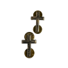 Insignes de col d'aumônier chrétien, Chaplain, Sterling, à pin's