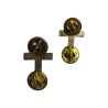 Insignes de col d'aumônier chrétien, Chaplain, Sterling, à pin's