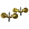 Insignias, Collar, Officer's, USAAF, Pair, Clutch Back