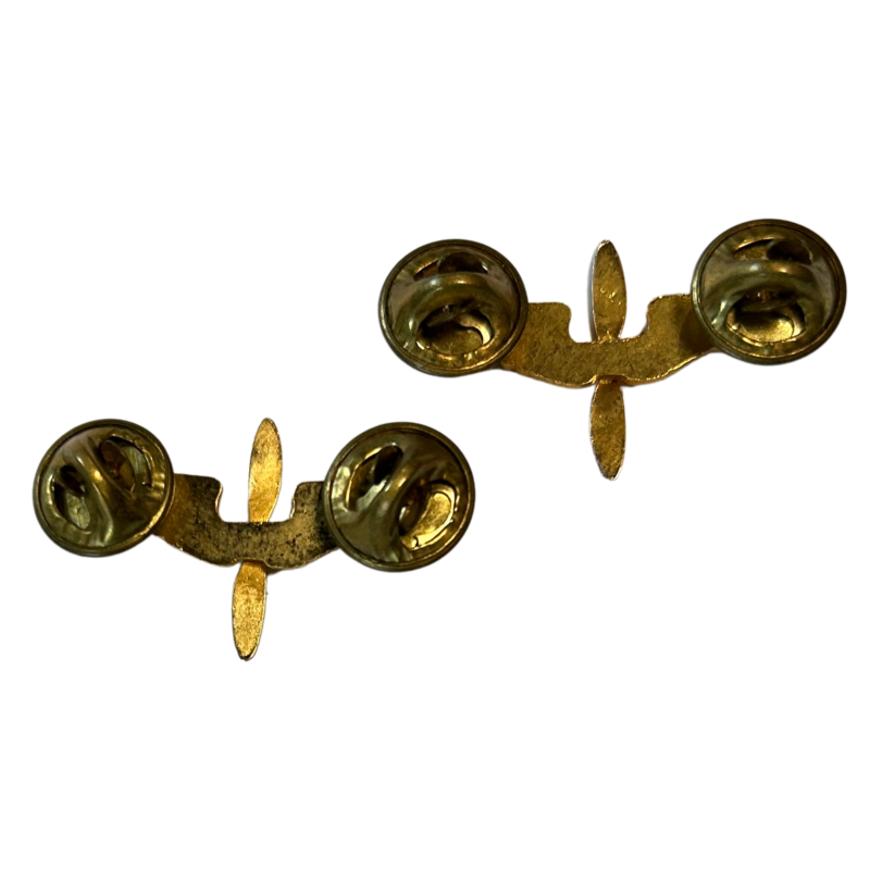 Insignias, Collar, Officer's, USAAF, Pair, Clutch Back