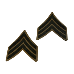 Grades en tissu de Sergeant, USMC, Chino