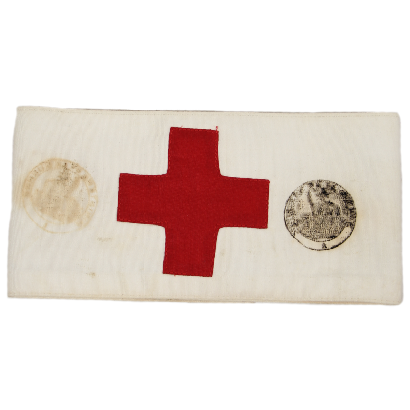 Armband, Medical, US Army, Markings, Geneva Convention and French War Ministry