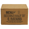 Carton, Ration, Menu No. 2, Second Half of 5 Rations, Ten-in-One, 1944
