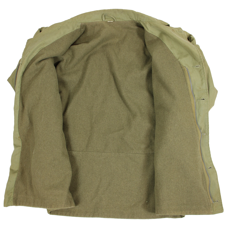 Blouson M-1941, 36R, 1943, étiquette QM, nominatif
