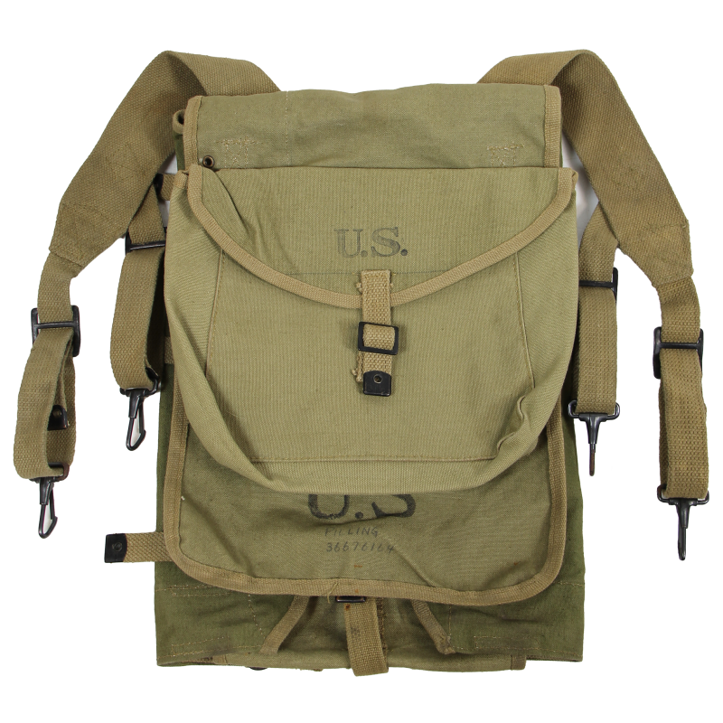 Havresac M-1928, British-Made, M/Sgt. Alfred Pilling, Troop C, 3rd Cavalry Recon. Sqdn. (Mecz.), ETO