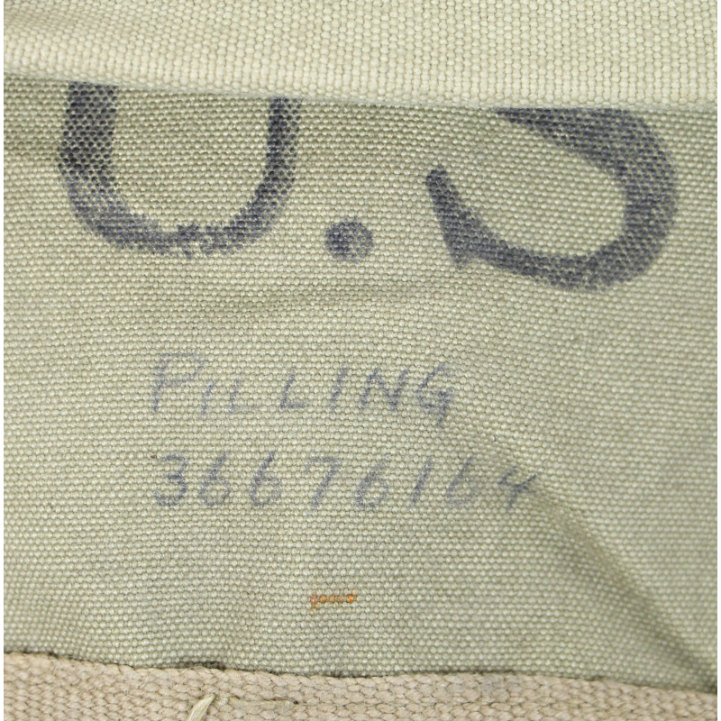 Haversack, M-1928, British-Made, M/Sgt. Alfred Pilling, Troop C, 3rd Cavalry Recon. Sqdn. (Mecz.), ETO
