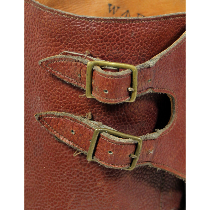 Boots, Buckle, Officer, British, 1944, W /I\ D, Size 9L
