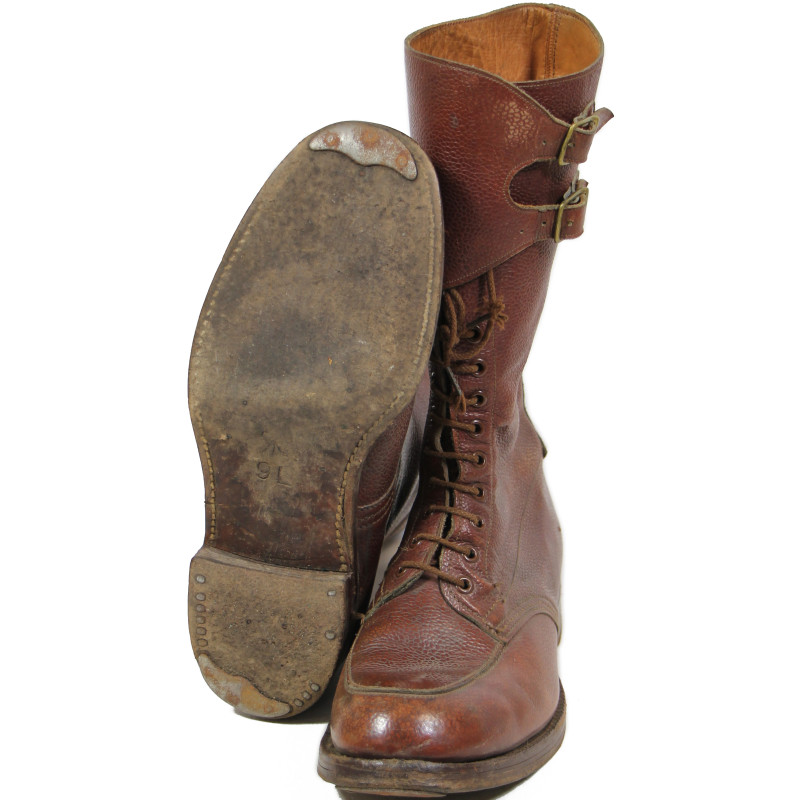 Boots, Buckle, Officer, British, 1944, W /I\ D, Size 9L