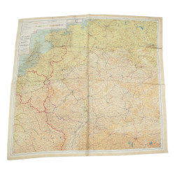 Carte d'évasion en soie, C/D, 1943, RAF & USAAF