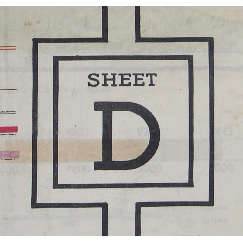 Map, Silk, Escape, C/D, 1943, RAF & USAAF