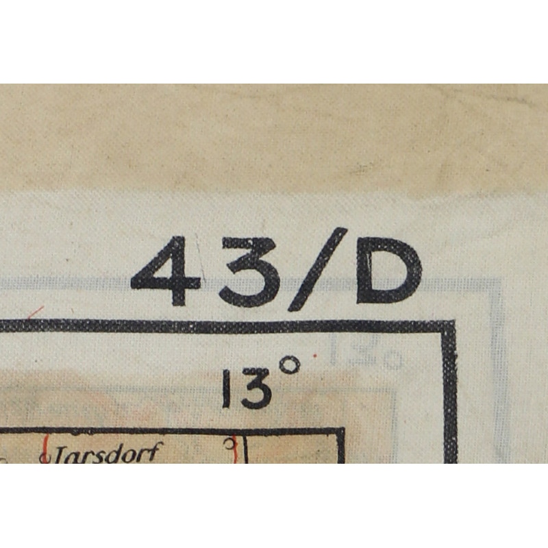 Carte d'évasion en soie, C/D, 1943, RAF & USAAF