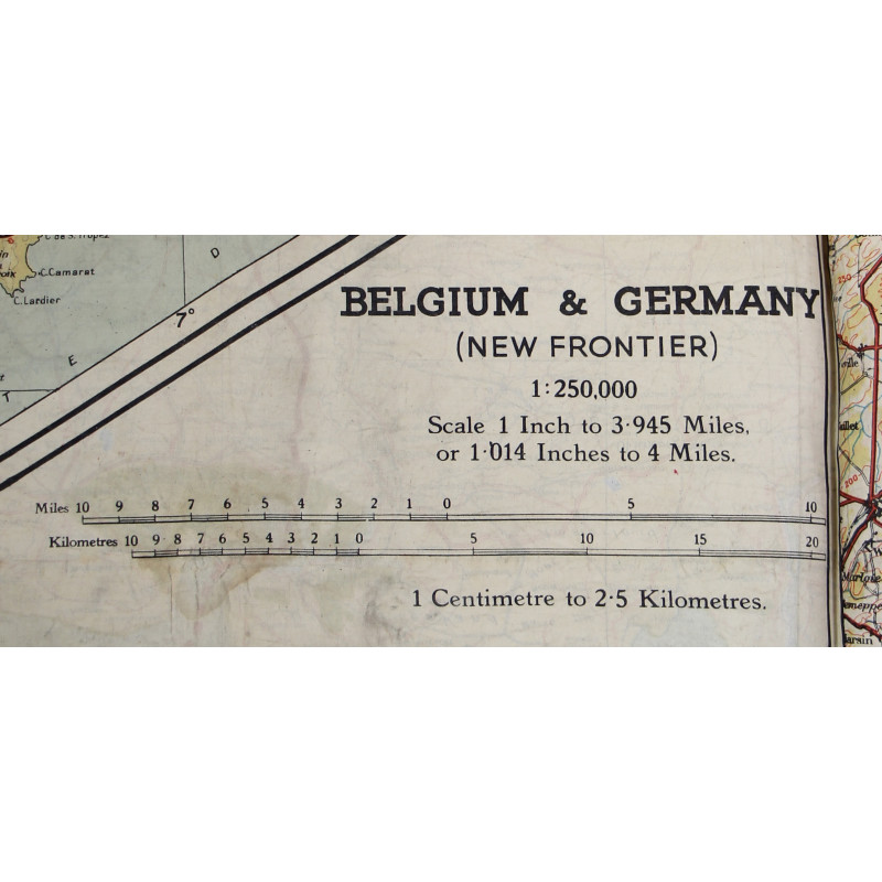 Map, Silk, Escape, C/D, 1943, RAF & USAAF
