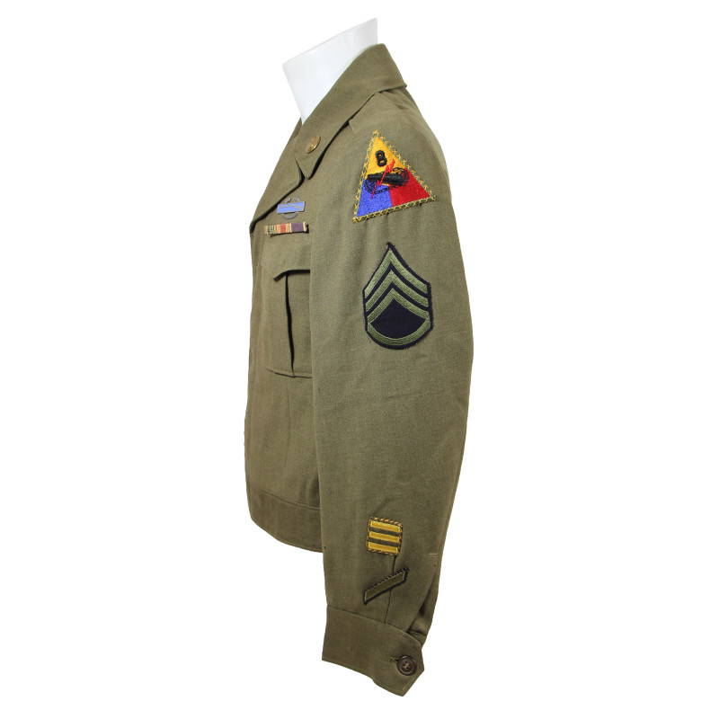 Jacket, Ike, Staff Sergeant, 102nd Infantry Division & 8th Armored Divison, ETO