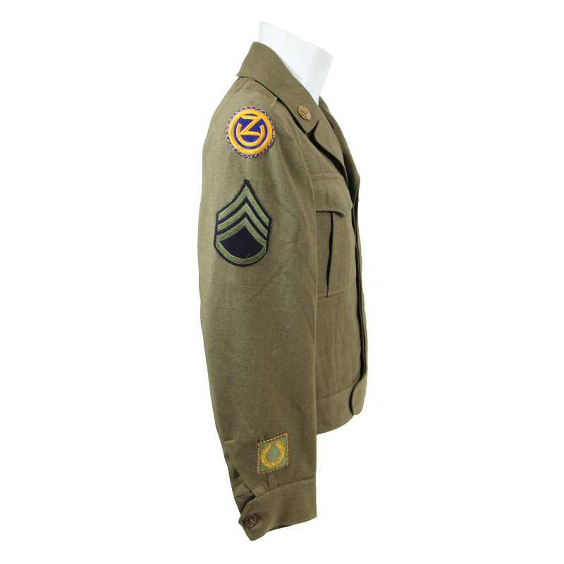Jacket, Ike, Staff Sergeant, 102nd Infantry Division & 8th Armored Divison, ETO