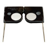 Glasses, Magnifying, Stereoscope, Map Reading, US Army, ABRAMS INSTRUMENT CORP., in Case