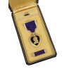 Coffret médaille, Purple Heart, Pvt. Harold Schaible, Co. C, 121st Inf. Regt., 8th Infantry Division, KIA, 30 novembre 1944
