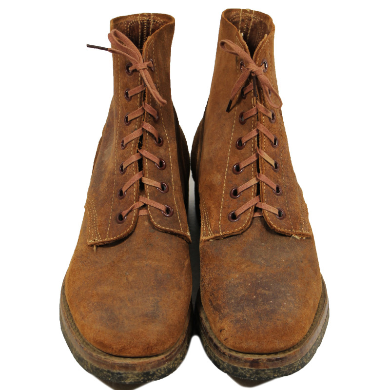 Shoes, Field, N-1, US Navy, Boondockers, 7 ½ D, 1945