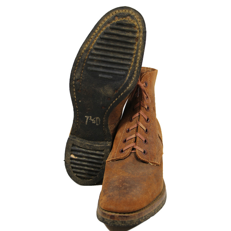 Shoes, Field, N-1, US Navy, Boondockers, 7 ½ D, 1945