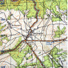 Carte de Saint-Hubert - Bois Jacques, Bastogne, 101st Airborne