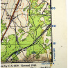 Carte de Saint-Hubert - Bois Jacques, Bastogne, 101st Airborne