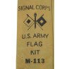 Kit M-113, drapeaux de signalisation, US Army Signal Corps