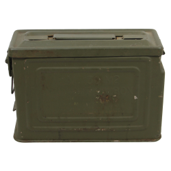 Box, Tin, Ammunition, .30 Caliber, Browning Machine Gun, S.F. Ltd., British-Made