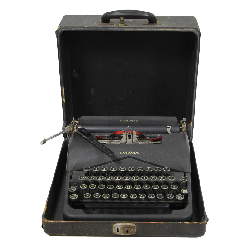 Typewriter, Portable, Standard, SMITH-CORONA, in Case, Carrying