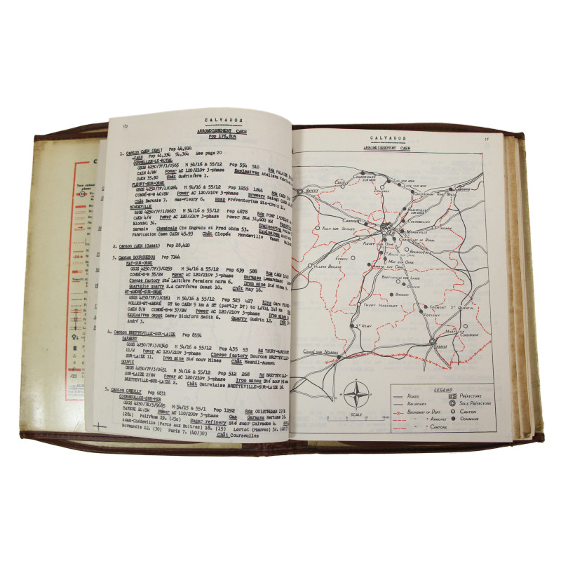 Livret d'invasion, atlas britannique des départements normands, Invade Mecum, Volume 4, 1943-1944