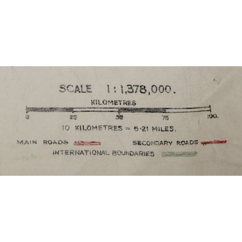 Carte d'évasion en soie, MI 9, Italie continentale et Sicile, J4/J3