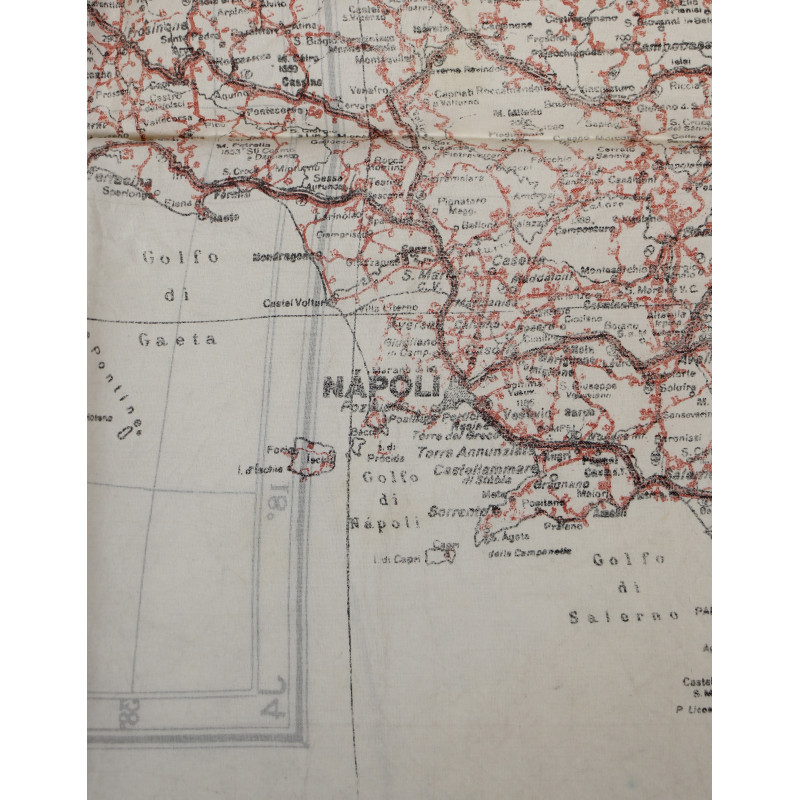 Carte d'évasion en soie, MI 9, Italie continentale et Sicile, J4/J3