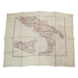 Carte d'évasion en soie, MI 9, Italie continentale et Sicile, J4/J3