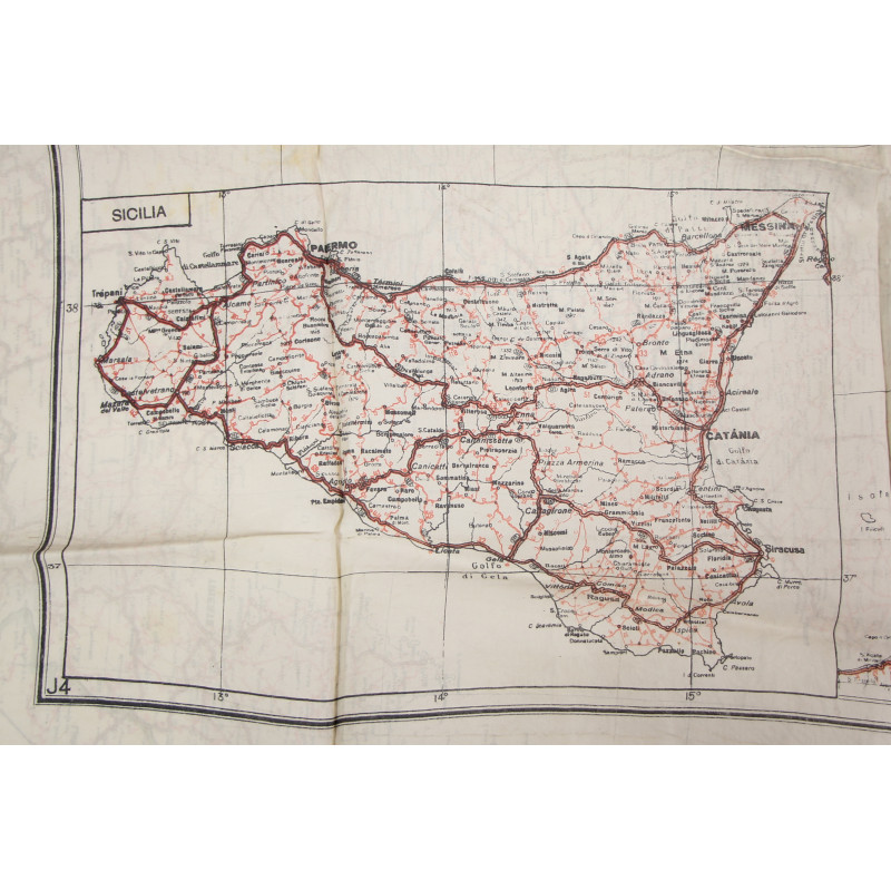 Map, Escape, Silk, MI 9, Mainland Italy and Sicily, J4/J3