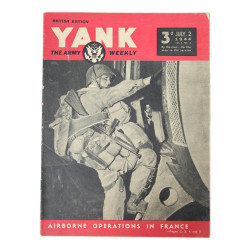 Magazine YANK, 2 juillet 1944, "Airborne Operations in France", Pvt. Joseph Gorenc, 506th PIR, 101st Airborne Division