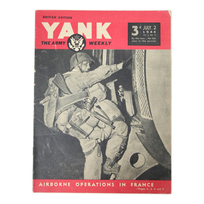 Magazine, YANK, July 2, 1944, 'Airborne Operations in France', Pvt. Joseph Gorenc, 506th PIR, 101st Airborne Division