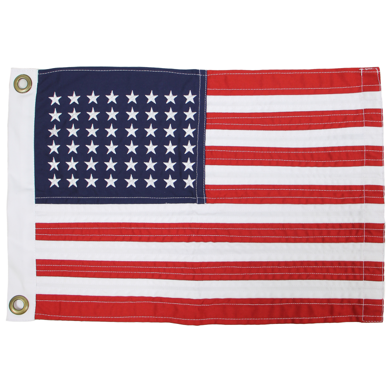 Flag, US, Embroidered, 48 Stars, 17.7" x 11.8"