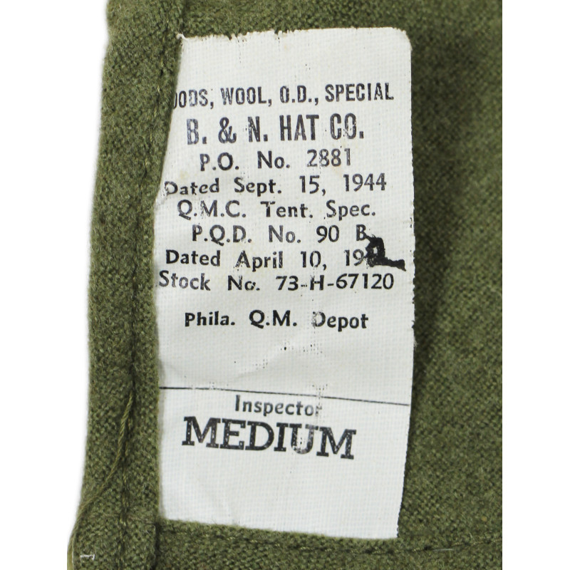 Hood, Wool, OD, Special, US Army, Medium, 1944