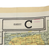Carte d'évasion en soie, C/D, 1943, RAF & USAAF