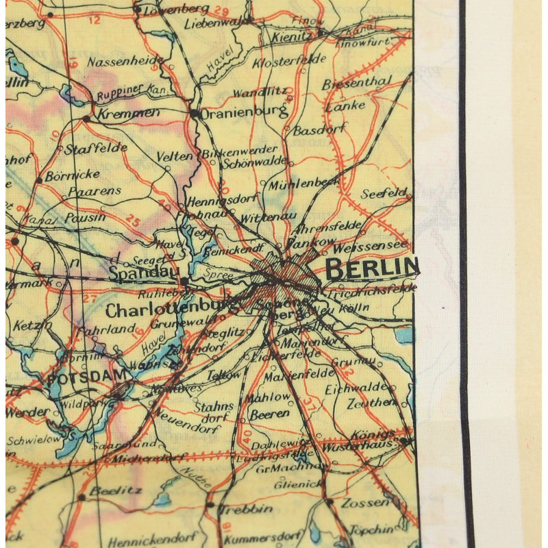 Map, Silk, Escape, C/D, 1943, RAF & USAAF