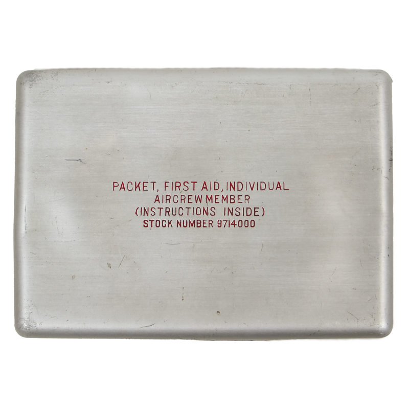 Boîte, Aircrew Member Individual First Aid Packet, USAAF, vide