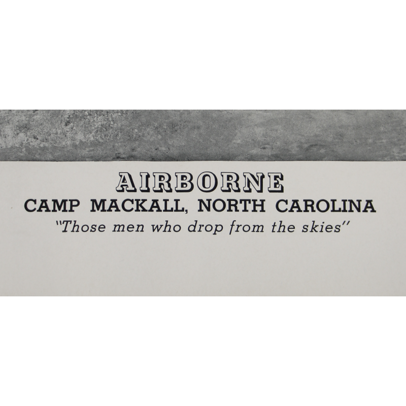 Poster, Airborne, Camp Mackall, North Carolina, 1944