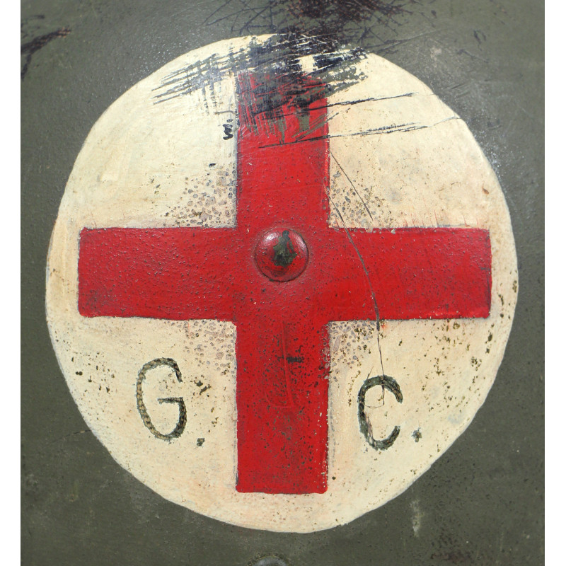 Helmet, M1, Fixed Loops, Medic, Four Red Crosses, Firestone Liner