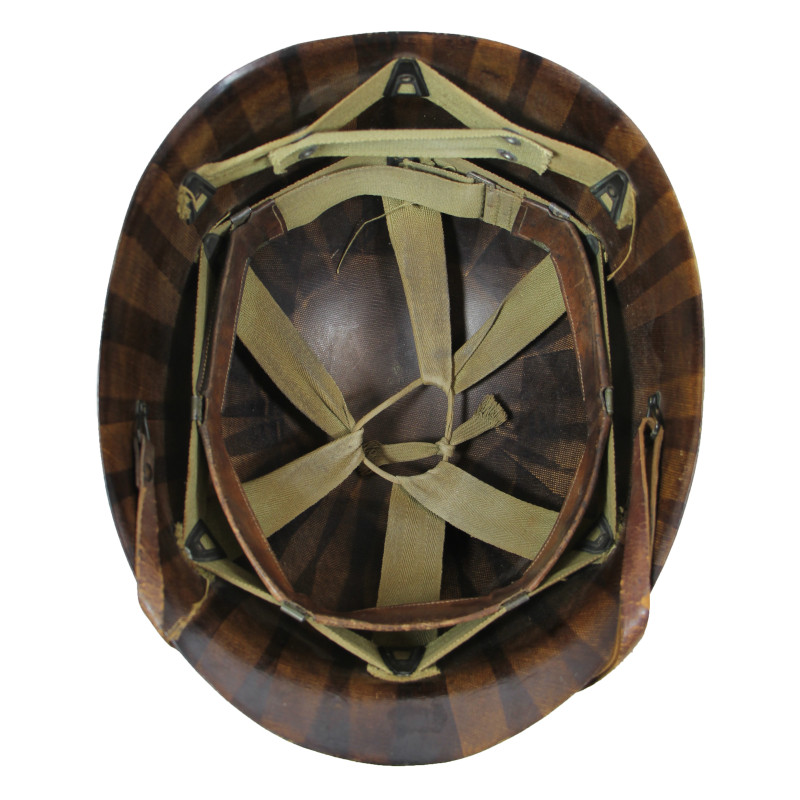 Casque M1, pattes fixes, Medic, quatre croix rouges, liner Firestone