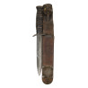 Knife, Trench, USM3, UTICA CUTLERY 1943 on Blade, with  Scabbard, USM6, L&C 1943 FJA