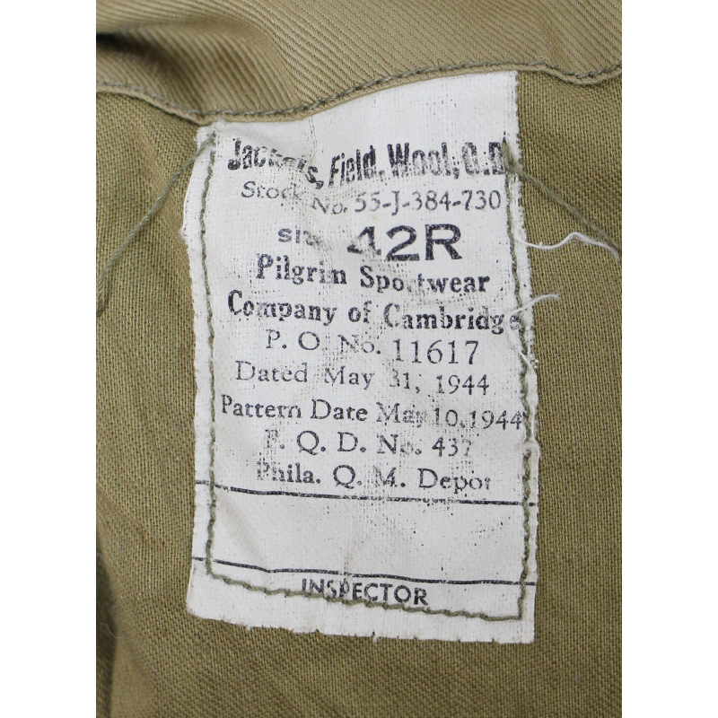 Jacket, Ike, 42R, 1944, Named