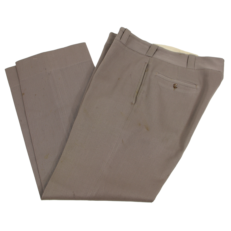 Pantalon officier, US Army, Pink, Maj. Gilbert Kelley, 2nd Medical Bn., 2nd Infantry Division, ETO