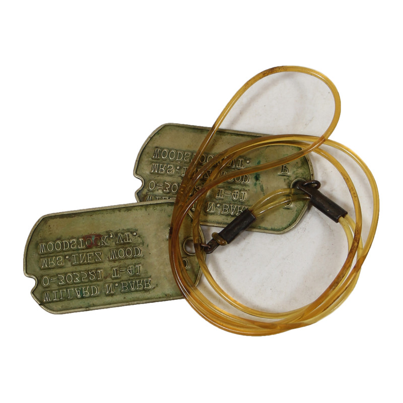 Dog Tags, Maj. Willard Barr, Military Police, 20th Armored Division